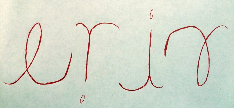 Ambigram Erin